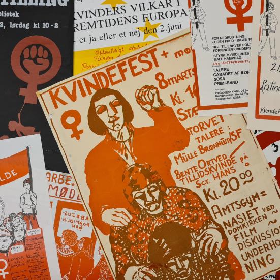 Kvindeplakater fra Roskilde Arkiverne