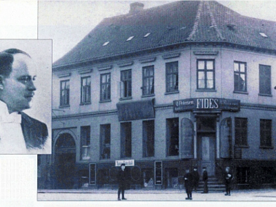 Algade 2, det første bibliotek, ca. 1900