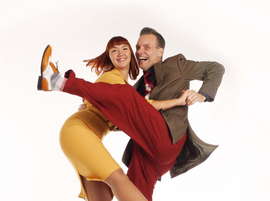 Foto: Per Rock og Mathilde danser jitterbug