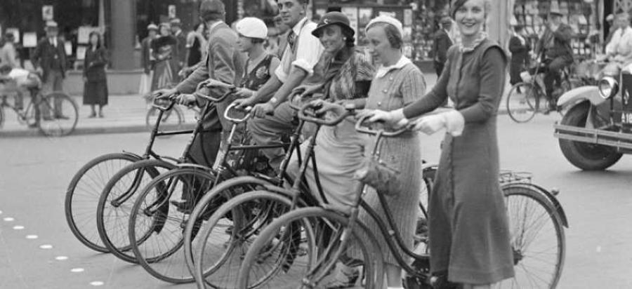 Cyklister sort/hvid foto