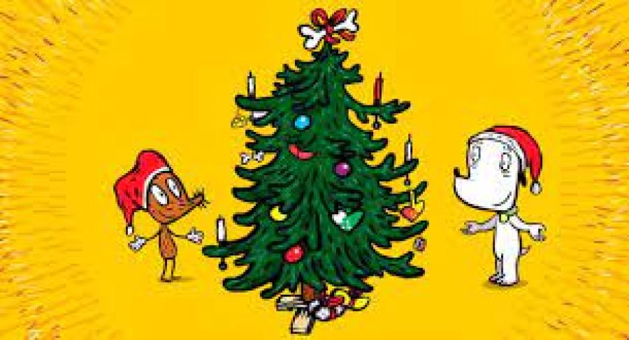Hunden Ib og musen danser om juletræet